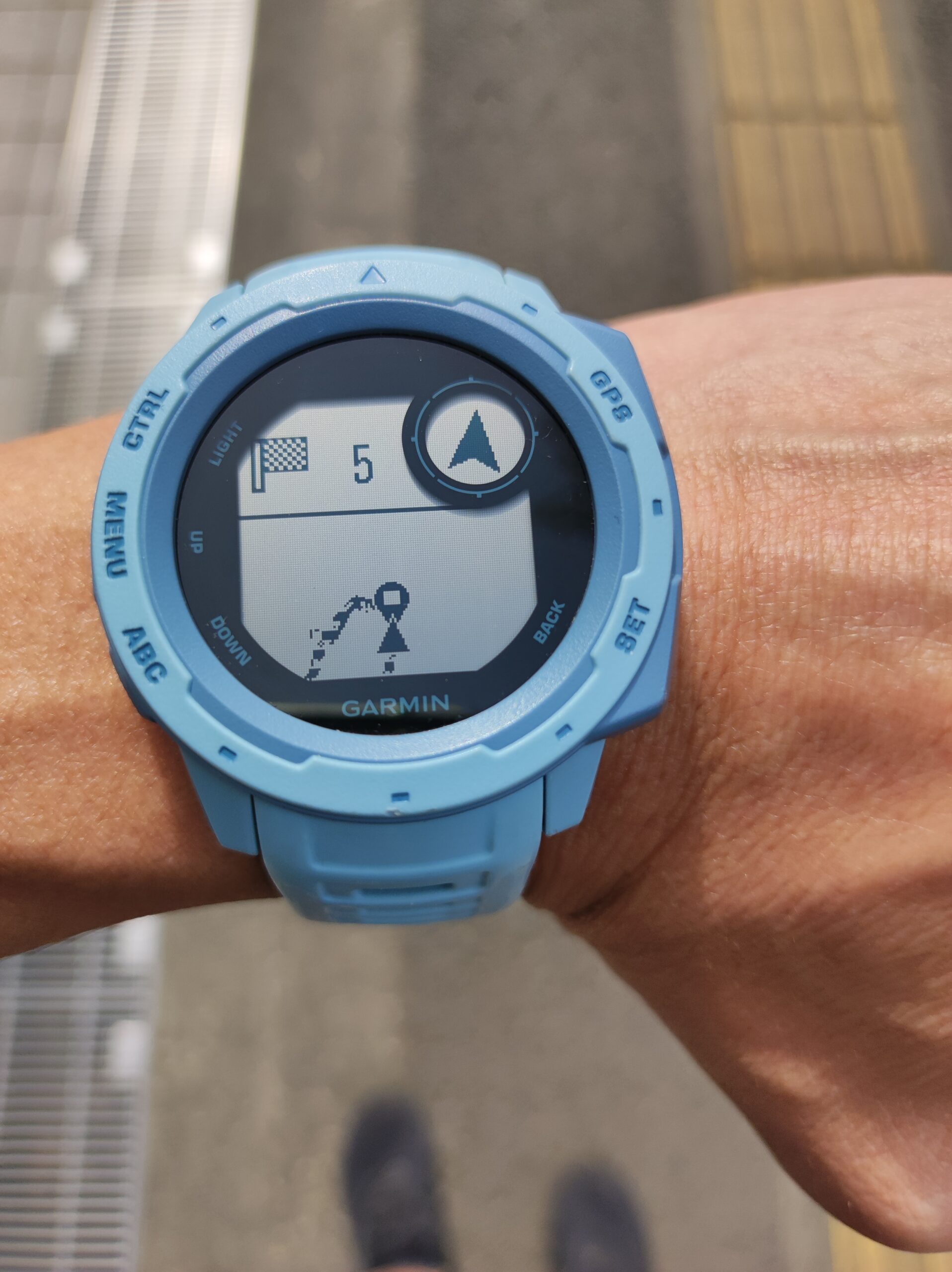 Garmin Instinctのコースナビ機能はけっこう使えるぞ!(ガーミン